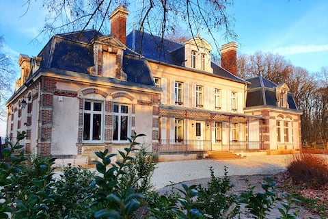 Castle between Paris & Lyon: 15 beds and +.