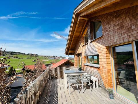 Modern mountain loft near the alpine