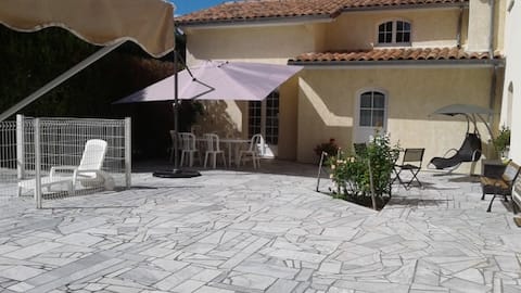 Very nice house right in front of the pool