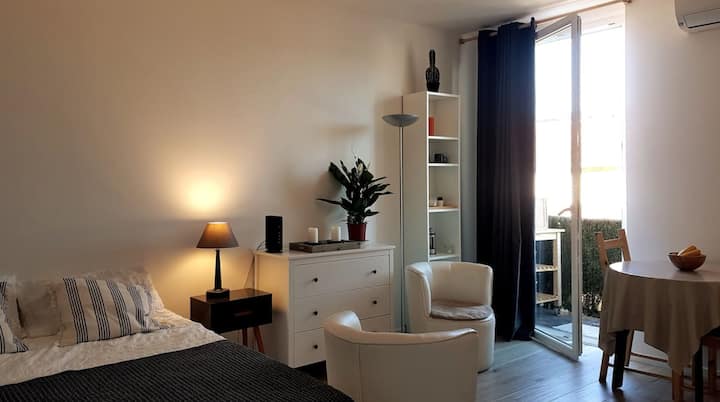 Studio Dernier éTage & Balcon – Cœur Du Carré D’or - Nice