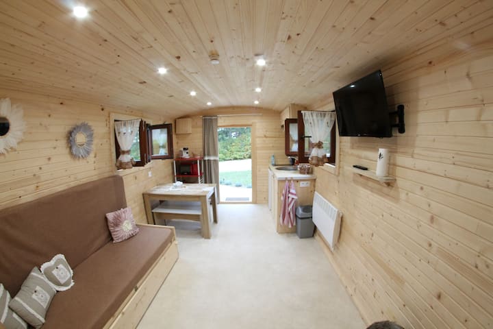 Vista hacia la salida 