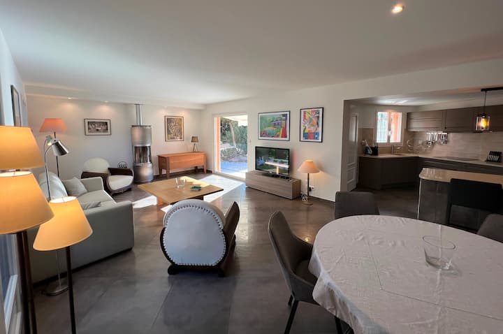Villa Privée Grand Standing Avec Piscine Chauffée - Fayence