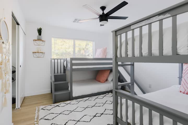 Bedroom #4 includes 2 set of twin over twin bunk beds.