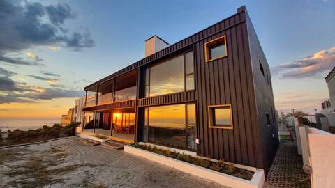 Contemporary beach front house with great views