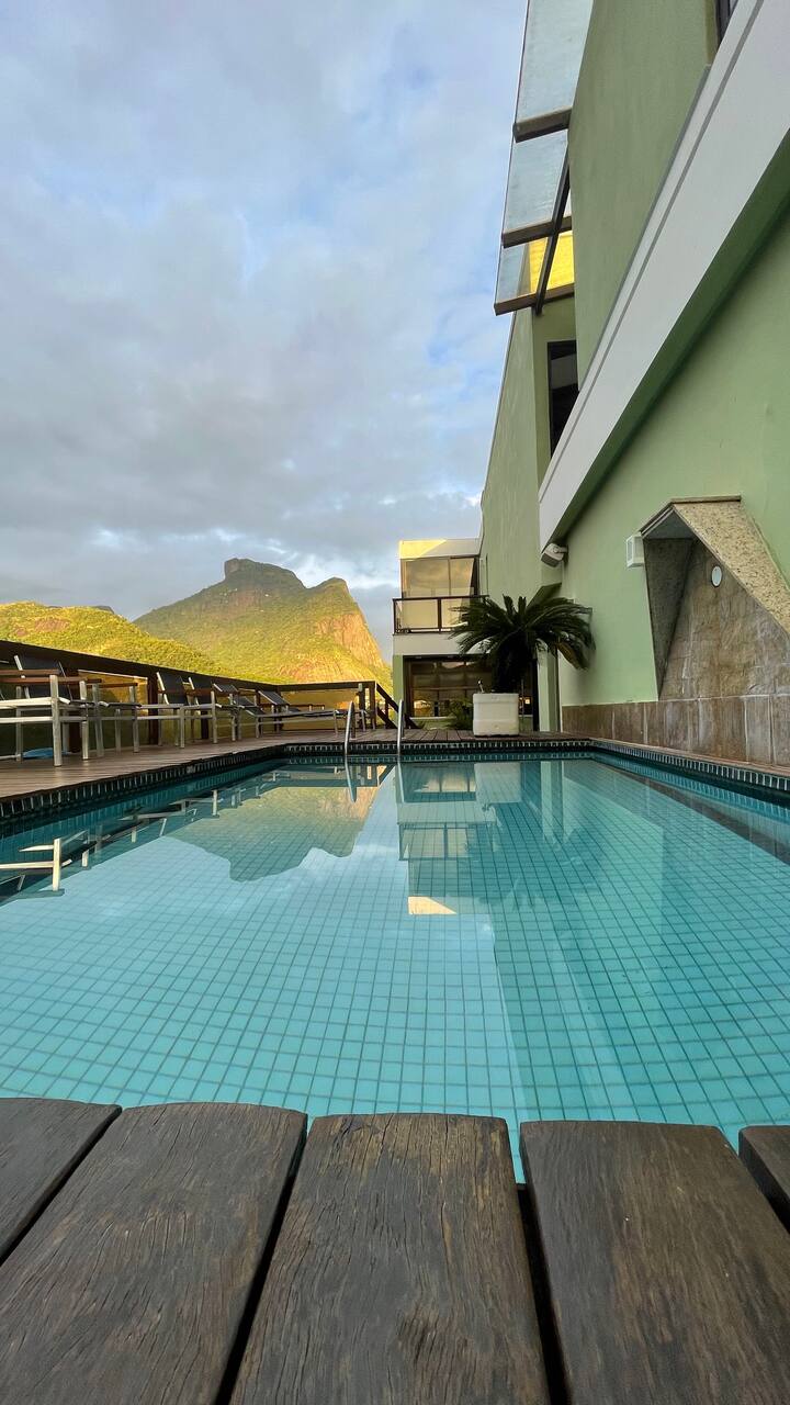 Ático de lujo, con piscina con vistas a la piedra de Gavea. - Airbnb