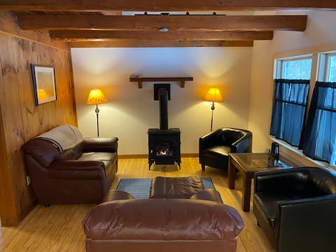 Cozy cabin with loft and gas fireplace