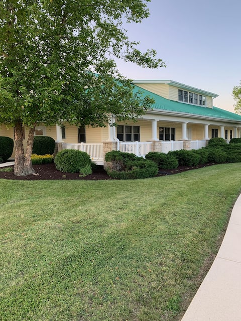 Yellow House on the Hill Country Retreat