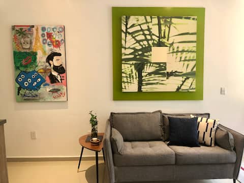 Top Airbnb: Classy loft, appealing light, flawless & security in Roma Norte