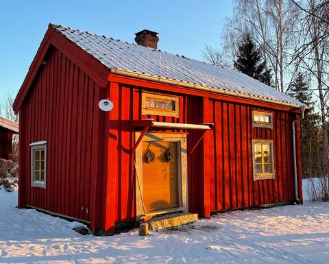 Cosy cabin with fireplace