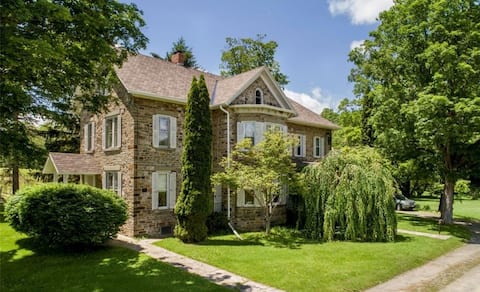 50-Acre Vineyard Luxe 1880s Finger Lakes Home