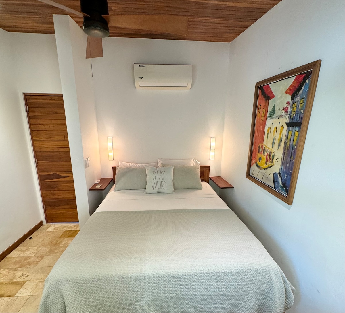 2 спални с двойни легла и климатик