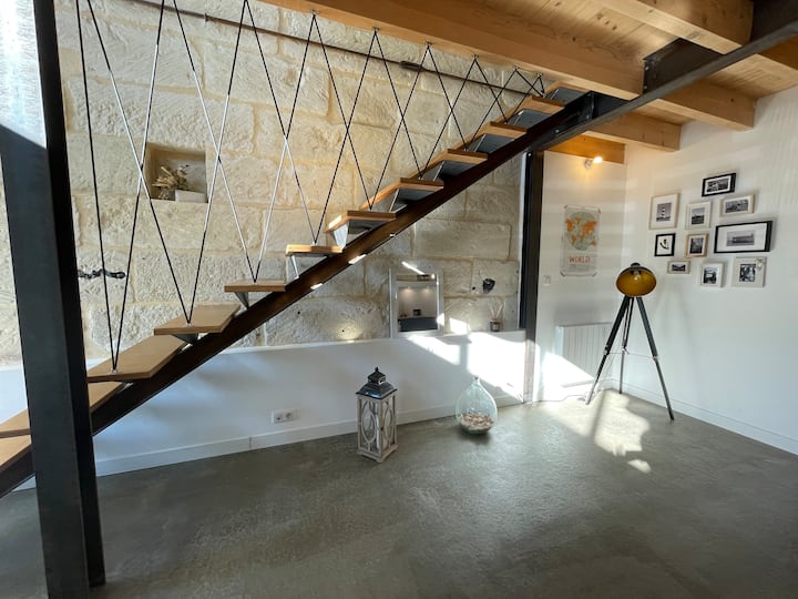 Magnifique loft cosy & indu' Houses for Rent in Saintes, Nouvelle