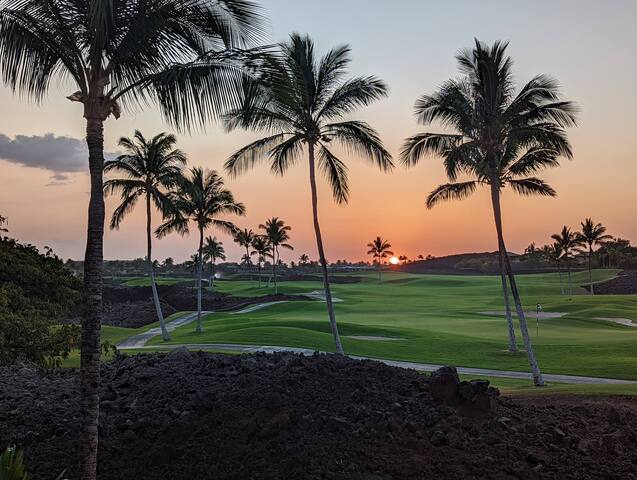 Exquisite Sunsets on the lanai and Private Beach