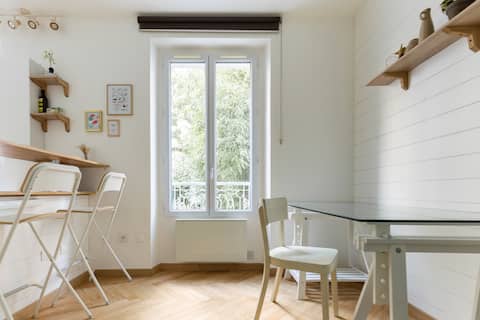 Beautiful studio with wifi in Saint-Maurice quiet 🌳