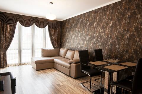 Apartment with a large terrace and a view of Primorsko