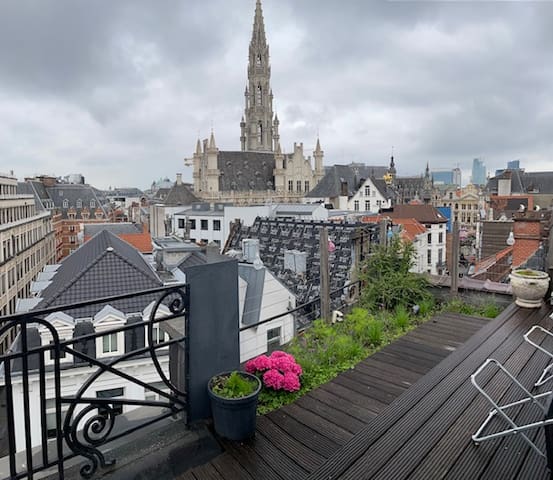 Penthouse with an amazing view on Grand Place