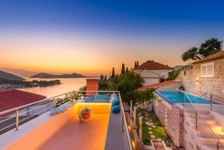 *Dream Views* - Island Villa Baburizza With Pool - 杜布羅夫尼克