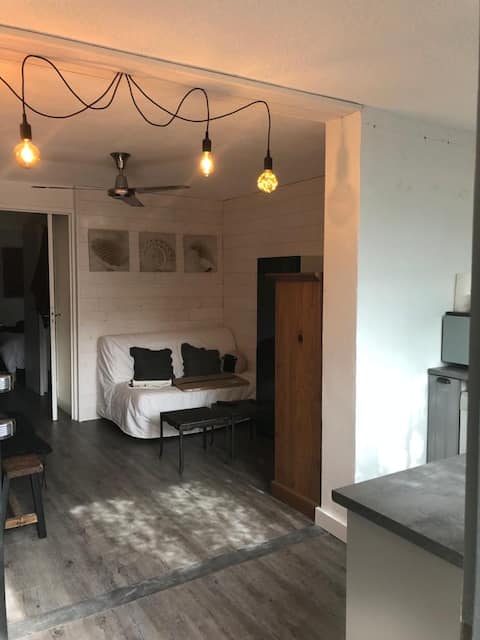 Propriété Airbnb réussie: Air-conditioned apartment, close to the beach, large garden à Marseillan