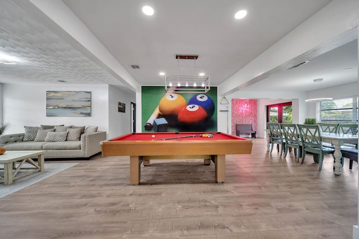 ☀️FUN IN THE SUN ☀️5B Home🦩mins from Las Olas🦩Airpt