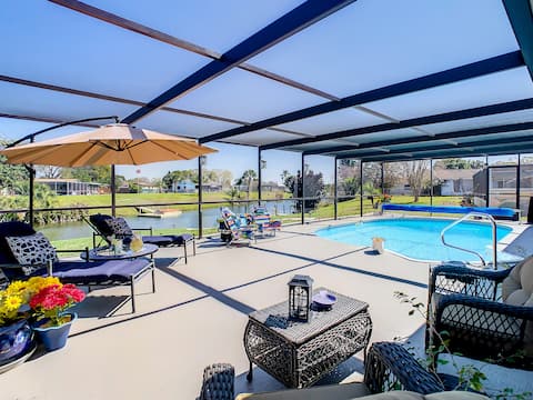 LAKEFRONT HOUSE W/ HEATED POOL