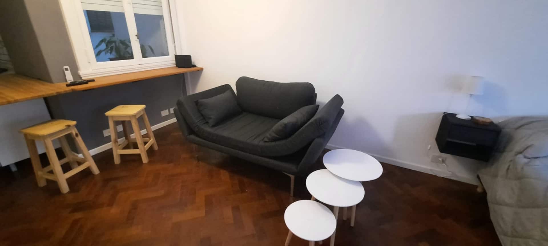 Recycled furnished studio with balcony in Balvanera