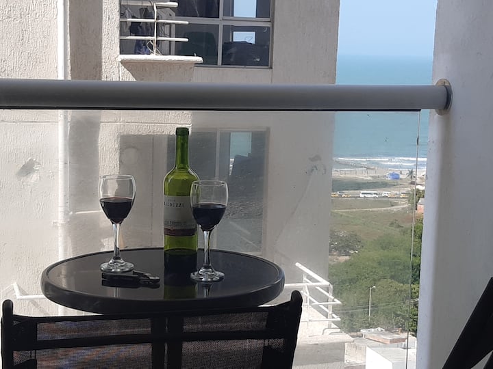 Pogled s balkona (zapad) Kako biste uživali u lijepom pogledu na plažu Mabella