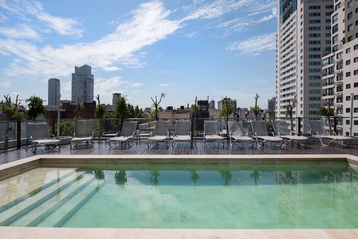 Kitnet em Palermo Soho com piscina e academia