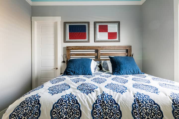 Master bedroom with private bathroom.