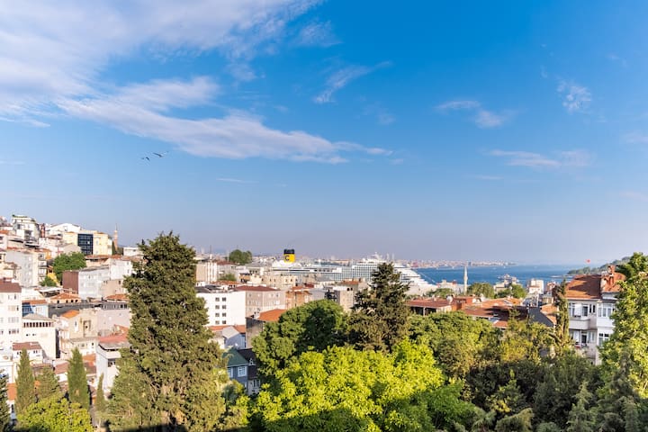 Venedik Sarayına Komşu asansörlü Deniz manzaralı.