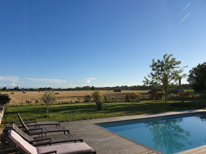 Maison Campagne Toulousaine Isolée Avec Piscine - Toulouse