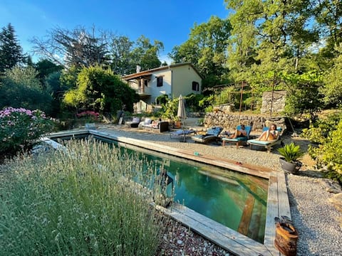 Old sheepfold with pool