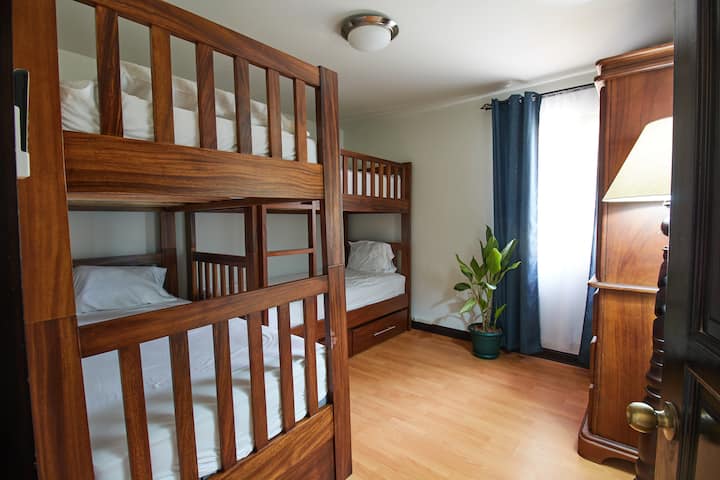 Guest House Bedroom #3 with 2 bunkbeds.