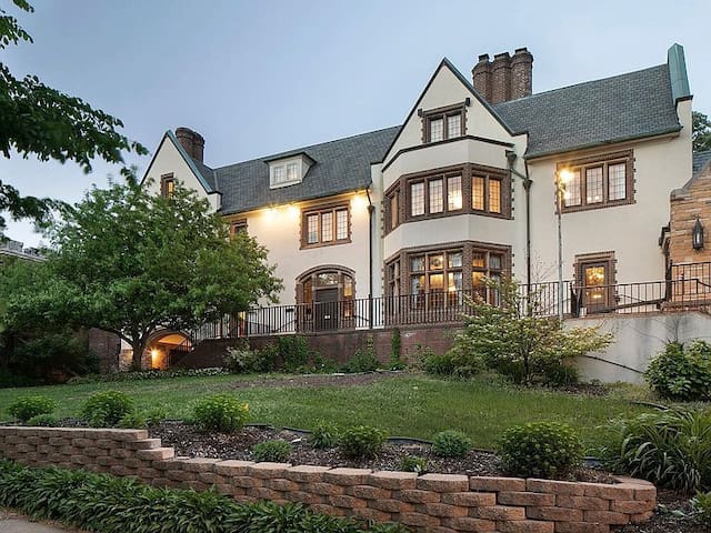 Private bedrooms (2) in historic Searle Mansion