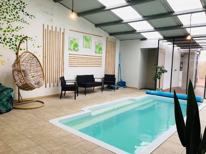 Maison Le Havre-villa Avec Piscine Et Vue Montagne - Parc national de la Réunion