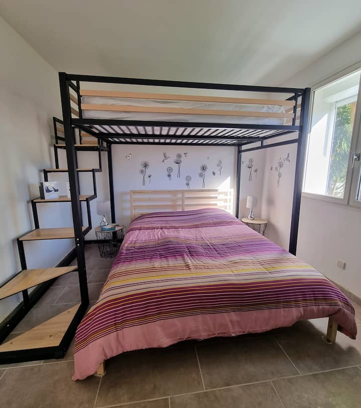 chumba cha kulala 1 sakafu ya chini