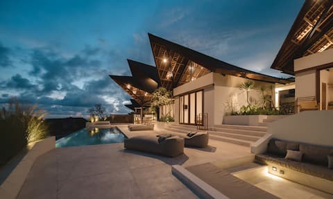 Ocean View Villa w/ Private Chef & Gym Membership