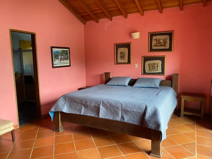 الطابق الثاني - غرفة النوم الرئيسية مع حمام خاص