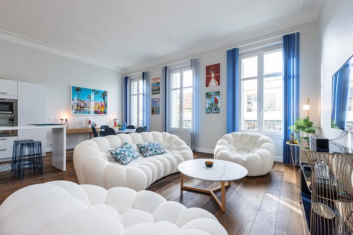 Appartement Spacieux, Rue D'antibes Cœur De Cannes - Cannes