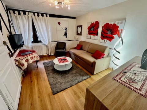 Top Airbnb: Charming Liesel cottage, 2/4 people with parking à Haut Rhin