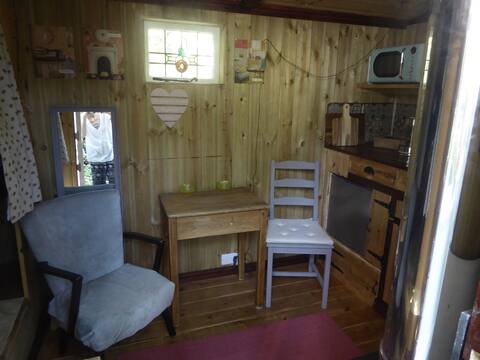 Successful Airbnb property: Shepherd's Hut (wood-fired hot tub/sauna optional) in St. Leonards And St. Ives