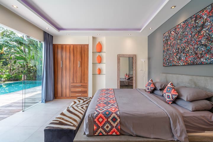 Villa Sawah - Chambre confortable avec literie moelleuse
