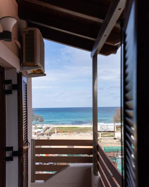Beachfront residence with barbecue and hot tub