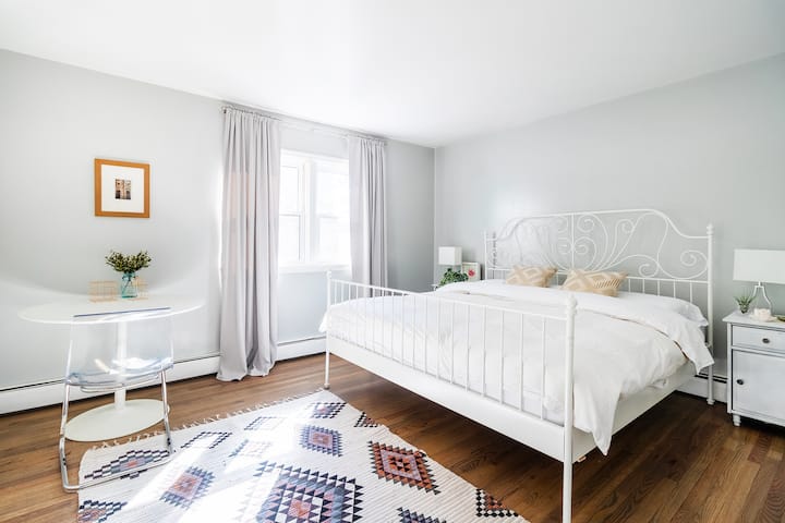 Upstairs bedroom with king