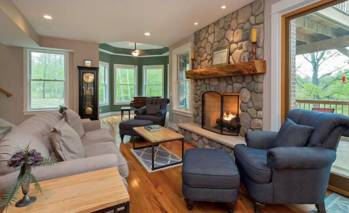 Stunning Waterfront Country Home In The Woods - South Haven, MI