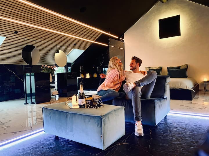 Loft Privatif Luxueux Two - Jacuzzi - Projecteur - Herve