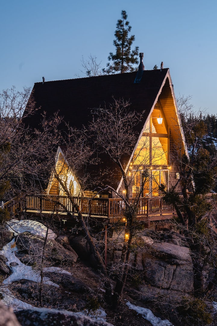 AFrame Cabin with Unobstructed Panoramic View Cabins for Rent in Big