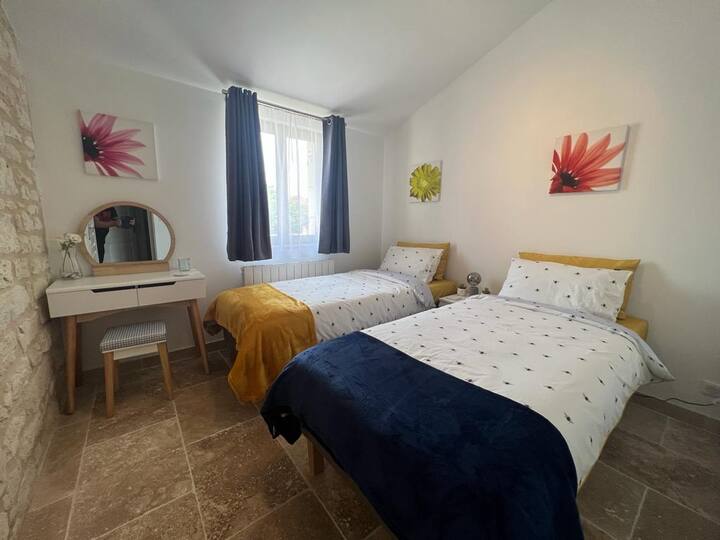 Dormitorio doble Papillon Gite (se puede organizar como doble)