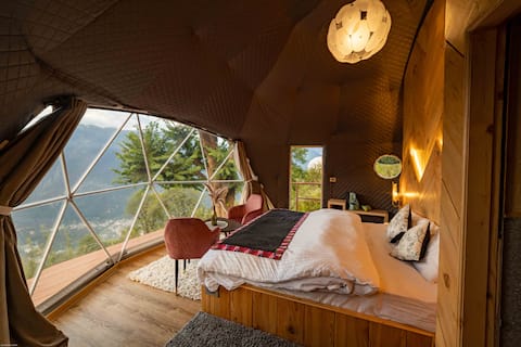 India's #1 Geodesic Dome GlampEco Manali with SPA