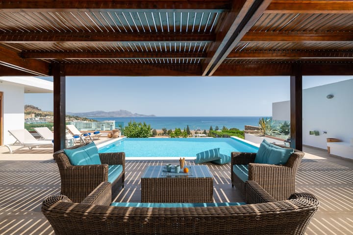 Villa Milena with pri. pool, Vlicha beach Lindos