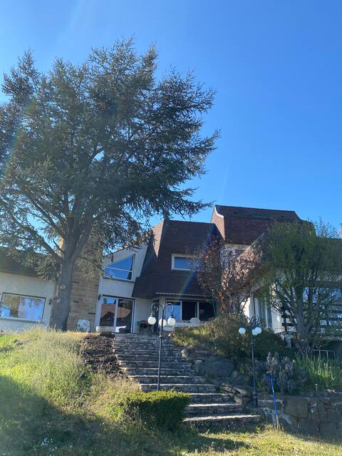 Atypical house with views and pool.